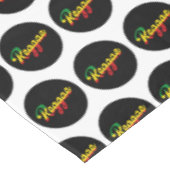 Reggae Music mit Reggae Flaggenfarben Tischdecke (Schrägansicht)