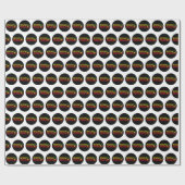 Reggae Music - model2b circle-black Geschenkpapier (Flach)