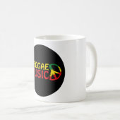 Reggae Music - model2b circle-black Kaffeetasse (VorderseiteRechts)
