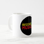 Reggae Music - model2b circle-black Kaffeetasse (Vorderseite Links)