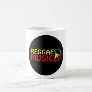 Reggae Music - model2b circle-black Kaffeetasse