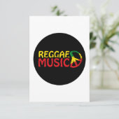 Reggae Music - model2b-circle-black Karte (Stehend Vorderseite)
