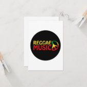 Reggae Music - model2b-circle-black Karte (Vorderseite/Rückseite Beispiel)