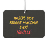 Reggae Music Musician Retro Cassette Tape Autolufterfrischer (Rückseite)