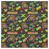 Reggae Music Pattern Stoff (Muster)