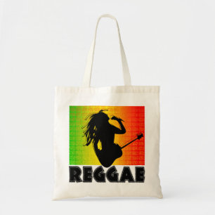 Reggae Music Rasta Rastaman Guitar Budget Tote Tas Tragetasche