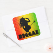 Reggae Music Rasta Rastaman Square Stickers (Umschlag)