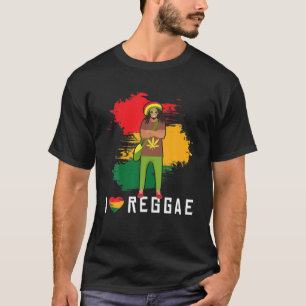 Reggae Music Rastafari Dreadlocks Reggaeton Jamaic T-Shirt