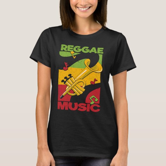 Reggae Music Rastafari Rasta Jamaica Reggae T-Shirt (Vorderseite)