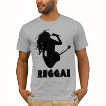 Reggae Music Rastaman Guitar Silhouette Custom