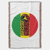 Reggae Music, Reggae Art mit Friedenssymbol Decke (Vorderseite Vertikal)