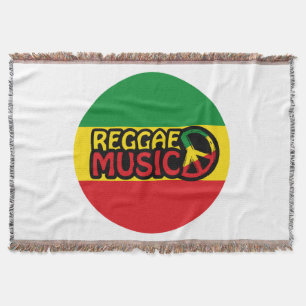 Reggae Music, Reggae Art mit Friedenssymbol Decke