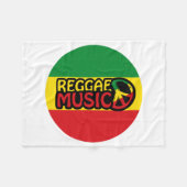 Reggae Music, Reggae Art mit Friedenssymbol Fleecedecke (Vorderseite (Horizontal))