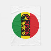 Reggae Music, Reggae Art mit Friedenssymbol Fleecedecke (Vorderseite)
