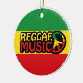 Reggae Music, Reggae Art mit Friedenssymbol Keramik Ornament (Links)
