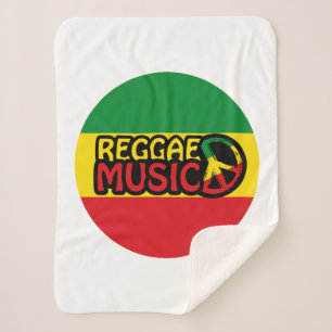 Reggae Music, Reggae Art mit Friedenssymbol Sherpadecke