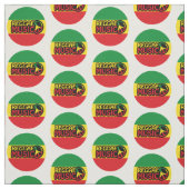 Reggae Music, Reggae Art mit Friedenssymbol Stoff (Muster)