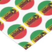 Reggae Music, Reggae Art mit Friedenssymbol Tischdecke (Schrägansicht)