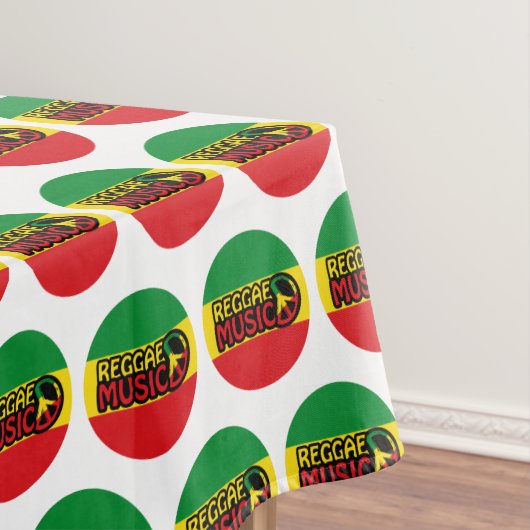 Reggae Music, Reggae Art mit Friedenssymbol Tischdecke (Beispiel)