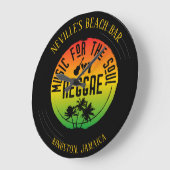 Reggae Music Vinyl Record Große Wanduhr (Winkel)