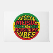 Reggae Music with positive sayings Fußmatte (Vorderseite)