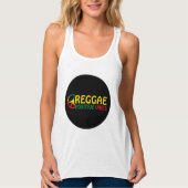 Reggae Music with positive vibes and reggae flag Tank Top (Vorderseite)