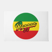 Reggae Music with reggae flag colors Fußmatte (Vorderseite)