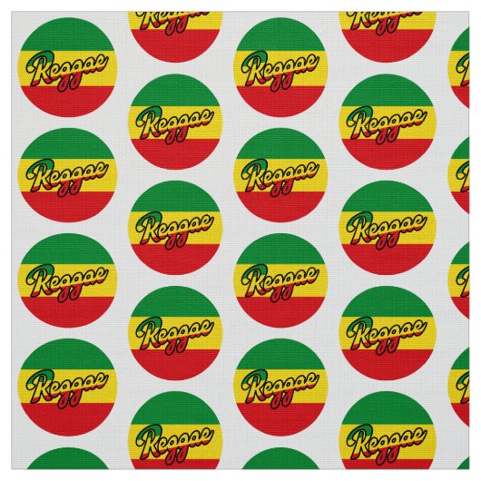 Reggae Music with reggae flag colors Stoff (Muster)