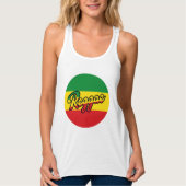 Reggae Music with reggae flag colors Tank Top (Vorderseite)