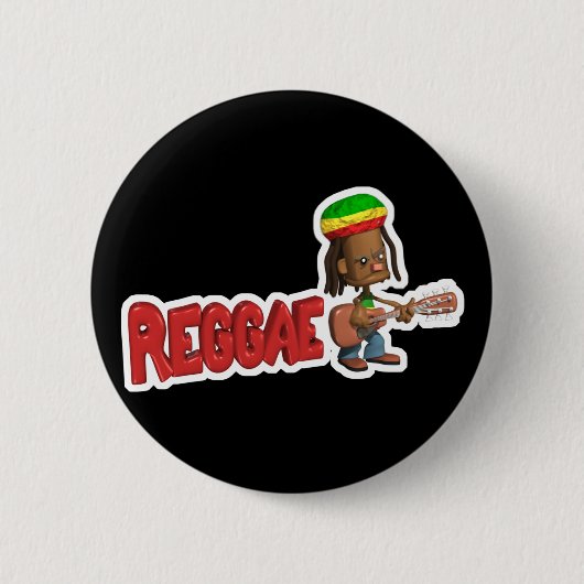 Reggae-Musik Button (Vorderseite)