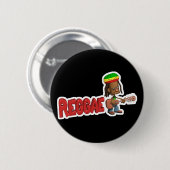 Reggae-Musik Button (Vorne & Hinten)