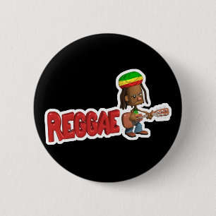 Reggae-Musik-Design Button