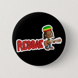 Reggae-Musik-Design Button