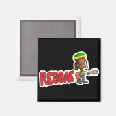 Reggae-Musik-Design Magnet (Vorderseite/Rückseite)