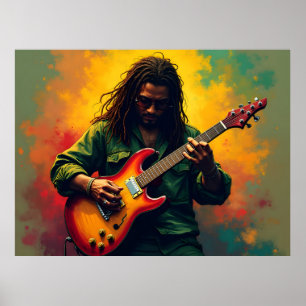 Reggae-Musik-Kunst Poster