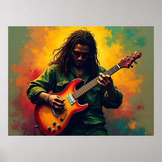 Reggae-Musik-Kunst Poster (Vorne)
