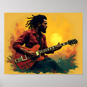 Reggae-Musik-Kunst Poster