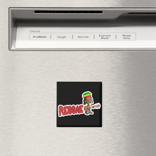 Reggae-Musik Magnet (In Situ (Geschirrspüler))