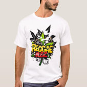 Reggae-Musik-Shirt T-Shirt (Vorderseite)