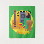Reggae-Musik Wandteppich (Vorderseite)