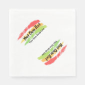 Reggae Napkin mit Ihrem eigenen Text Serviette (Vorderseite)