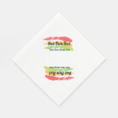 Reggae Napkin mit Ihrem eigenen Text Serviette (Ecke)