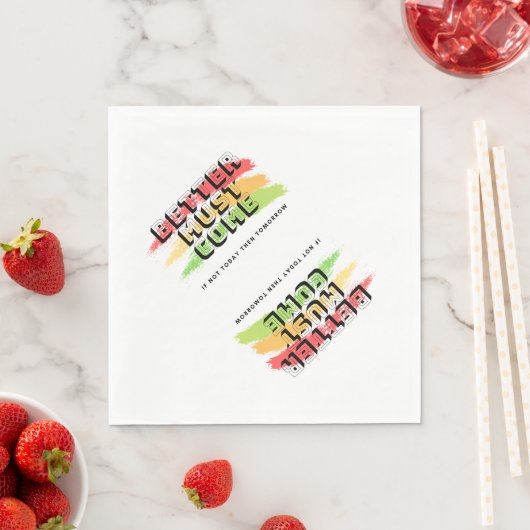 Reggae Napkin mit Zitat Serviette (Beispiel)