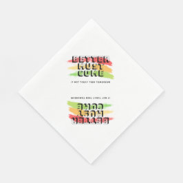 Reggae Napkin mit Zitat Serviette