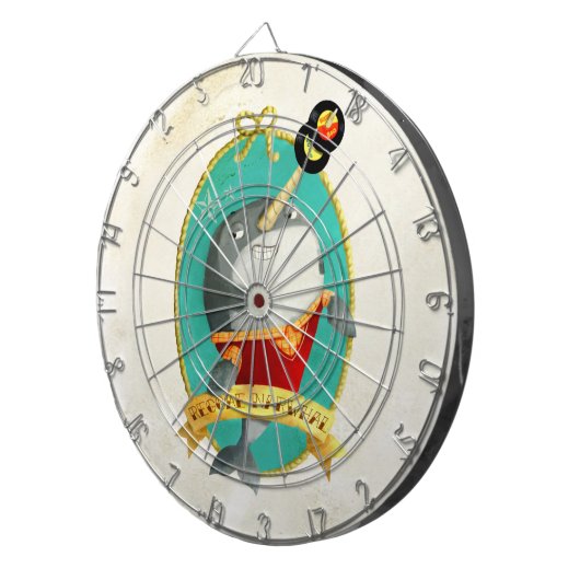 Reggae Narwhal Dartscheibe (Vorderseite rechts)