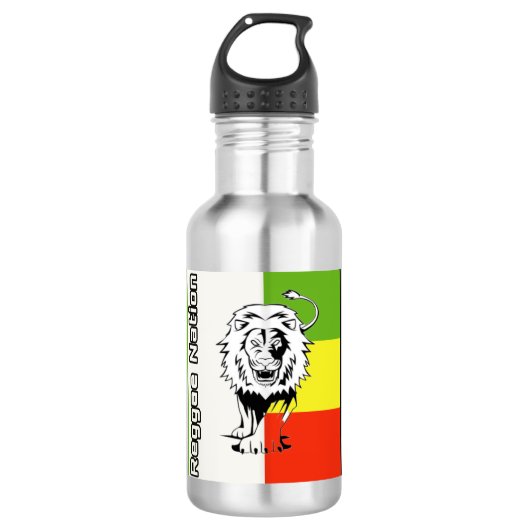 Reggae Nation Water Flasche Edelstahlflasche (Vorderseite)