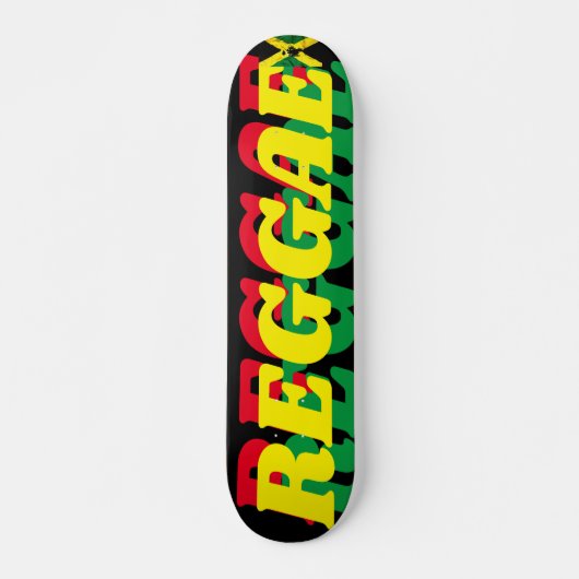 REGGAE OFFIZIELL 7 3/4" Skateboard Deck (Vorne)