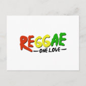 Reggae One Liebe Postkarte (Vorderseite)
