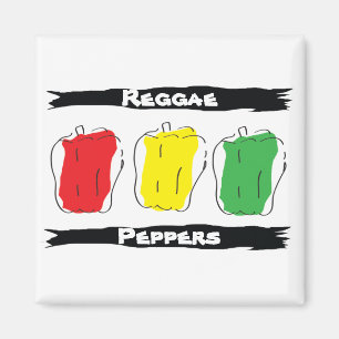 Reggae-Paprikaschoten Magnet