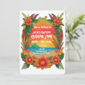 Reggae-Party Einladung (Stehend Vorderseite)